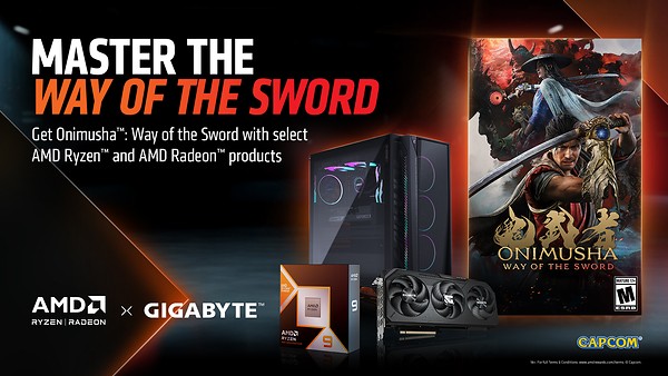 GIGABYTE hợp tác với AMD mang game "bom tấn" Onimusha: Way of the Sword đến với game thủ