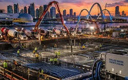Phát hiện 408 xe tải trộn bê tông đổ 2.807 m3 liên tục cả ngày lẫn đêm, bí mật dưới lòng đất của công trình lộ diện