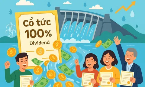 Một công ty thuỷ điện muốn trả cổ tức tiền mặt tỷ lệ 100%