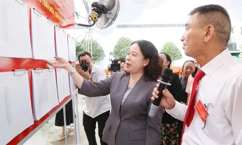 Phó Chủ tịch nước Võ Thị Ánh Xuân kiểm tra công tác bầu cử tại Đồng Nai