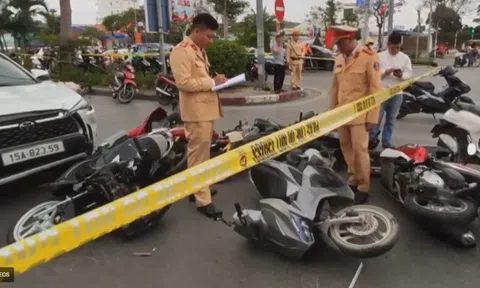 Vụ ô tô tông liên hoàn 12 xe máy: Kết quả kiểm tra nồng độ cồn, ma tuý của tài xế