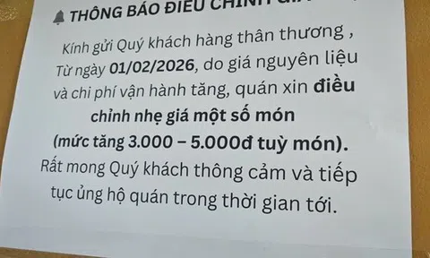 Hàng quán ở TP.HCM tăng giá sau Tết