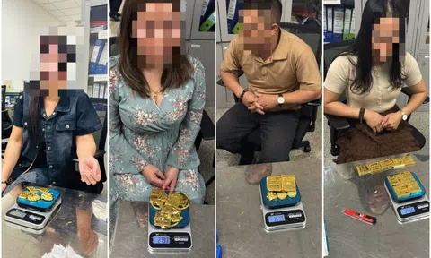 Hành khách giấu hơn 12 kg vàng miếng trong áo ngực và quần để mang vào Việt Nam