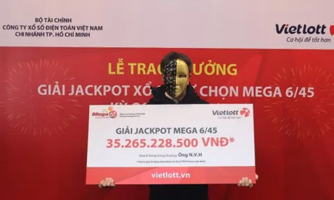 Mua vé số Vielott theo ngày sinh cháu nội, một người ở TP HCM trúng hơn 35,2 tỉ đồng