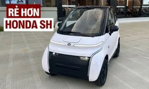 Ô tô điện Việt Nam giá từ 148 triệu đồng sắp ra mắt: Tháo pin như xe máy, sạc được tại nhà, chạy gần 10 vòng Hồ Tây mới hết pin