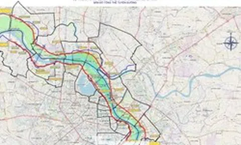 Dự án Trục Đại lộ cảnh quan sông Hồng có nhiều điểm đi qua đường đê cũ