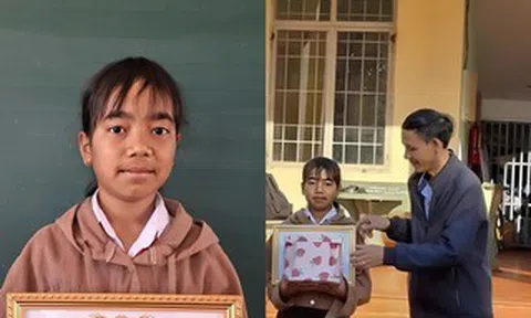Hành động đẹp của nữ học sinh lớp 6 ở Gia Lai