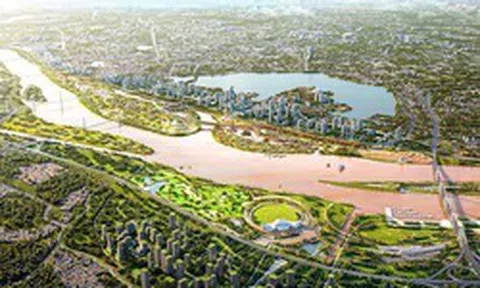 Sau gần 4 tháng khởi công, siêu dự án cảnh quan sông Hồng 855.000 tỷ đồng do Đại Quang Minh - Văn Phú - THACO - T&T - Hòa Phát đầu tư đang làm tới đâu?