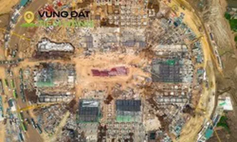Đại công trường xây sân vận động lớn thứ hai Việt Nam: Lột xác sau 2 tháng, khán đài 60.000 chỗ dần lộ diện
