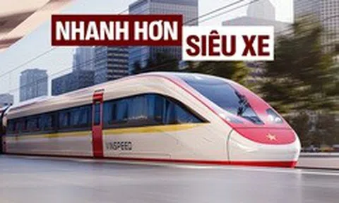 Tàu cao tốc của Vinspeed có thể đạt tới 350km/h, chạy Hà Nội - Quảng Ninh chỉ trong 23 phút