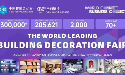 CBD Guangzhou 2026 sẽ trình diễn các đổi mới trong lĩnh vực trang trí xây dựng toàn cầu, cùng sự phát triển của nhà thông minh vào tháng 7