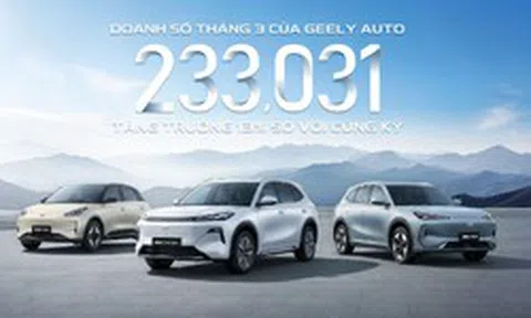 Geely Auto tăng tốc đầu năm 2026, tham vọng dẫn đầu doanh số tại Trung Quốc