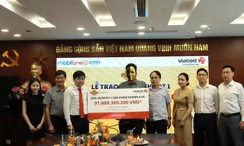 Một doanh nhân ở Ninh Bình trúng giải Jackpot 1 trị giá hơn 91 tỉ đồng