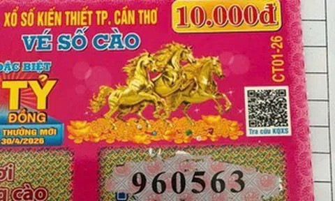 Vừa tung 4 triệu vé, xổ số cào Cần Thơ lộ diện người trúng giải độc đắc