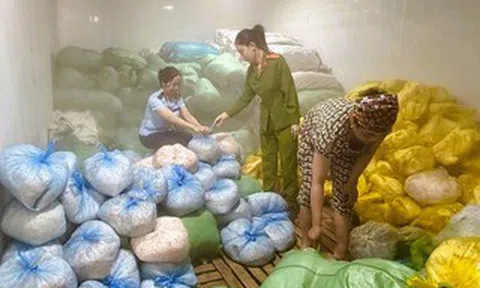 Thanh Hóa phát hiện 14 tấn bì heo không rõ nguồn gốc xuất xứ
