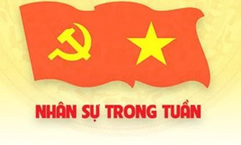 Nhân sự trong tuần: Điều động, bổ nhiệm nhiều chức danh chủ chốt