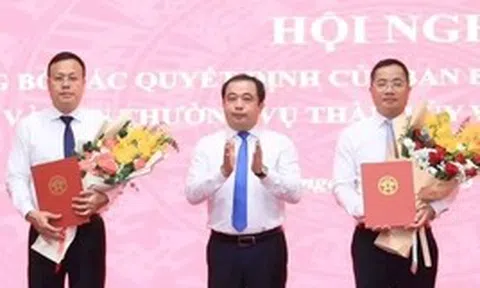 Điều động, bổ nhiệm nhiều cán bộ chủ chốt ở Hà Nội và 3 tỉnh