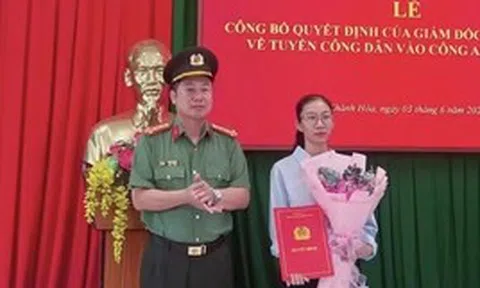 Tuyển vợ thiếu tá Nguyễn Xuân Hải vào ngành Công an