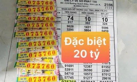 Xổ số miền Nam ngày 21-6: Giải độc đắc đài Tiền Giang lộ diện ở TPHCM