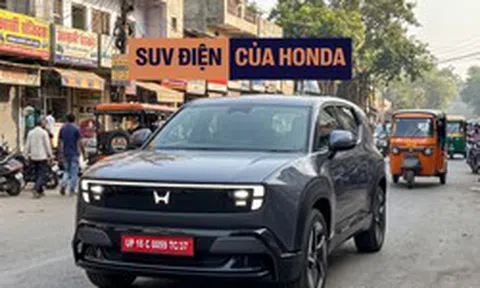 SUV điện Honda 0 Alpha lăn bánh trên đường phố: Kiểu dáng gây tranh cãi, màn hình giải trí to như xe Trung Quốc, dễ ra mắt năm sau