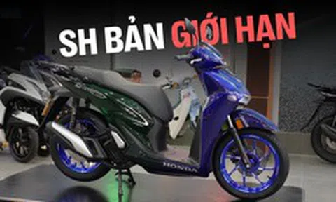 Honda SH bản giới hạn 200 chiếc ra mắt khách Việt: Giá khởi điểm 235 triệu đồng, dàn áo được xử lý bởi thợ Việt Nam, có tem đánh số thứ tự chống giả đặc biệt