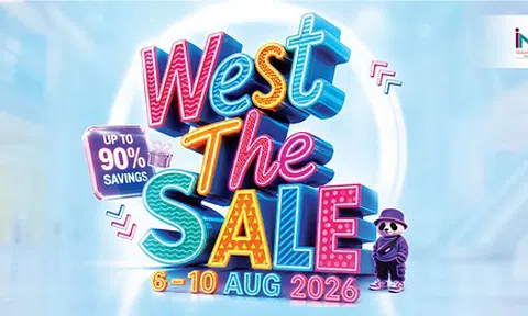 West The Sale trở lại dịp Quốc khánh năm nay với nhiều thương hiệu mới, phần thưởng và ưu đãi mua sắm lên tới 90% tại IMM và Westgate