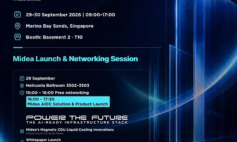 Midea sẽ công bố kiến trúc siêu hội tụ điện năng - làm mát đầu tiên trong ngành tại Data Center World Asia 2026