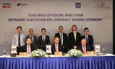 Liên danh PTSC M&C và Semco Maritime được chọn là đơn vị cung cấp trạm biến áp ngoài khơi cho dự án điện gió ngoài khơi Fengmiao tại Đài Loan