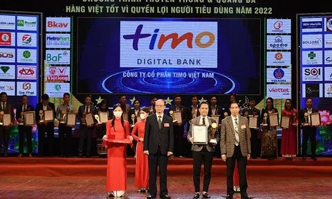 Tính năng chuyển tiền TimoPay by Link nhận giải Top 20 “Sản phẩm – Dịch vụ Chất lượng Vàng vì Quyền lợi người tiêu dùng năm 2022”